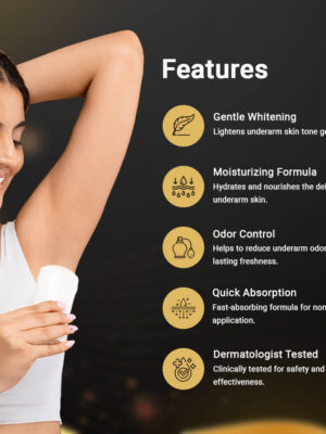 underarm cream features