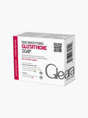 gleara glutathione white bg back side box