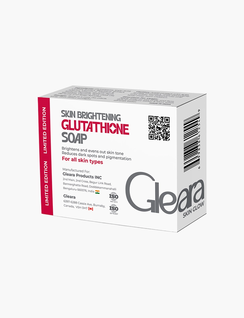gleara glutathione white bg back side box